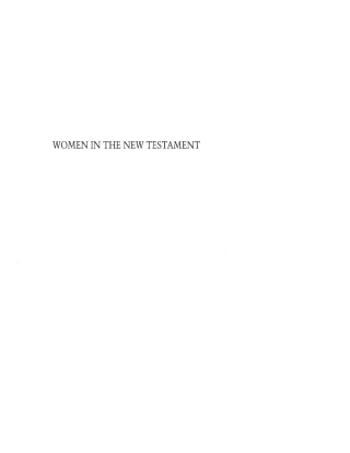Imagen de portada: Women in the New Testament 9781592445585