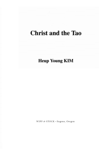 صورة الغلاف: Christ and the Tao 9781592445684