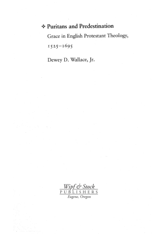 Cover image: Puritans and Predestination 9781592445905