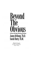 Cover image: Beyond the Obvious 9781592446155