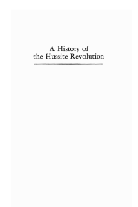 Cover image: A History of the Hussite Revolution 9781592446315