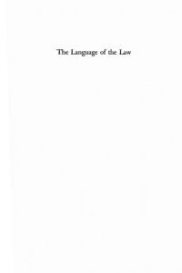 صورة الغلاف: The Language of the Law 9781592446902