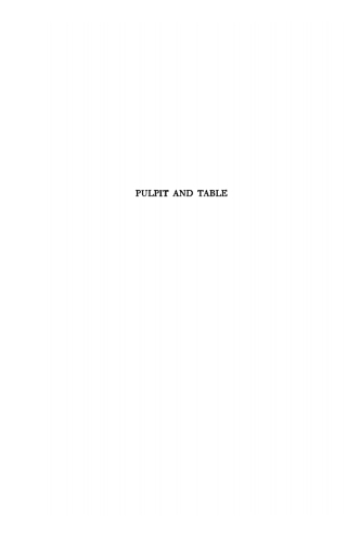 Imagen de portada: Pulpit and Table 9781592447558