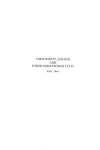 صورة الغلاف: Christianity, Judaism and Other Greco-Roman Cults, Part 2 9781592447404