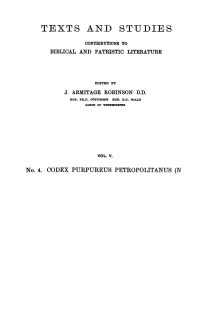 Cover image: Codex Purpureus Petropolitanus 9781592448302