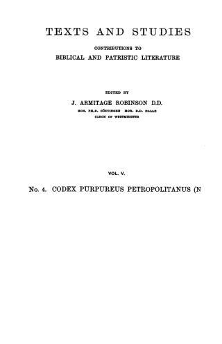 Imagen de portada: Codex Purpureus Petropolitanus 9781592448302