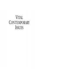 Imagen de portada: Vital Contemporary Issues 9781592448517