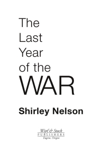 Omslagafbeelding: The Last Year of the War 9781592449248