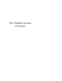 Cover image: The Chaldean Account of Genesis 9781592449675