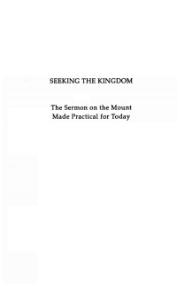 Cover image: Seeking the Kingdom 9781597520096