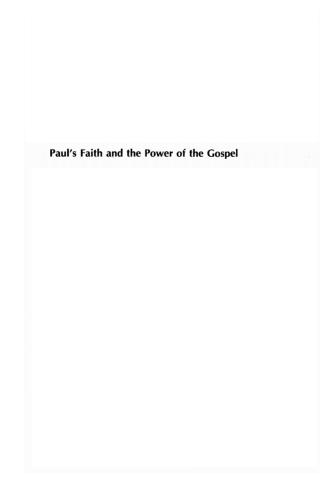 Titelbild: Paul's Faith and the Power of the Gospel 9781532608759