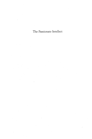 Cover image: The Passionate Intellect 9781597521000