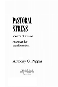 Cover image: Pastoral Stress 9781597521321