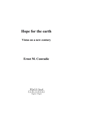 Imagen de portada: Hope for the Earth 9781597522090
