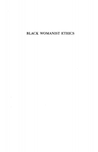Cover image: Black Womanist Ethics 9781597523738