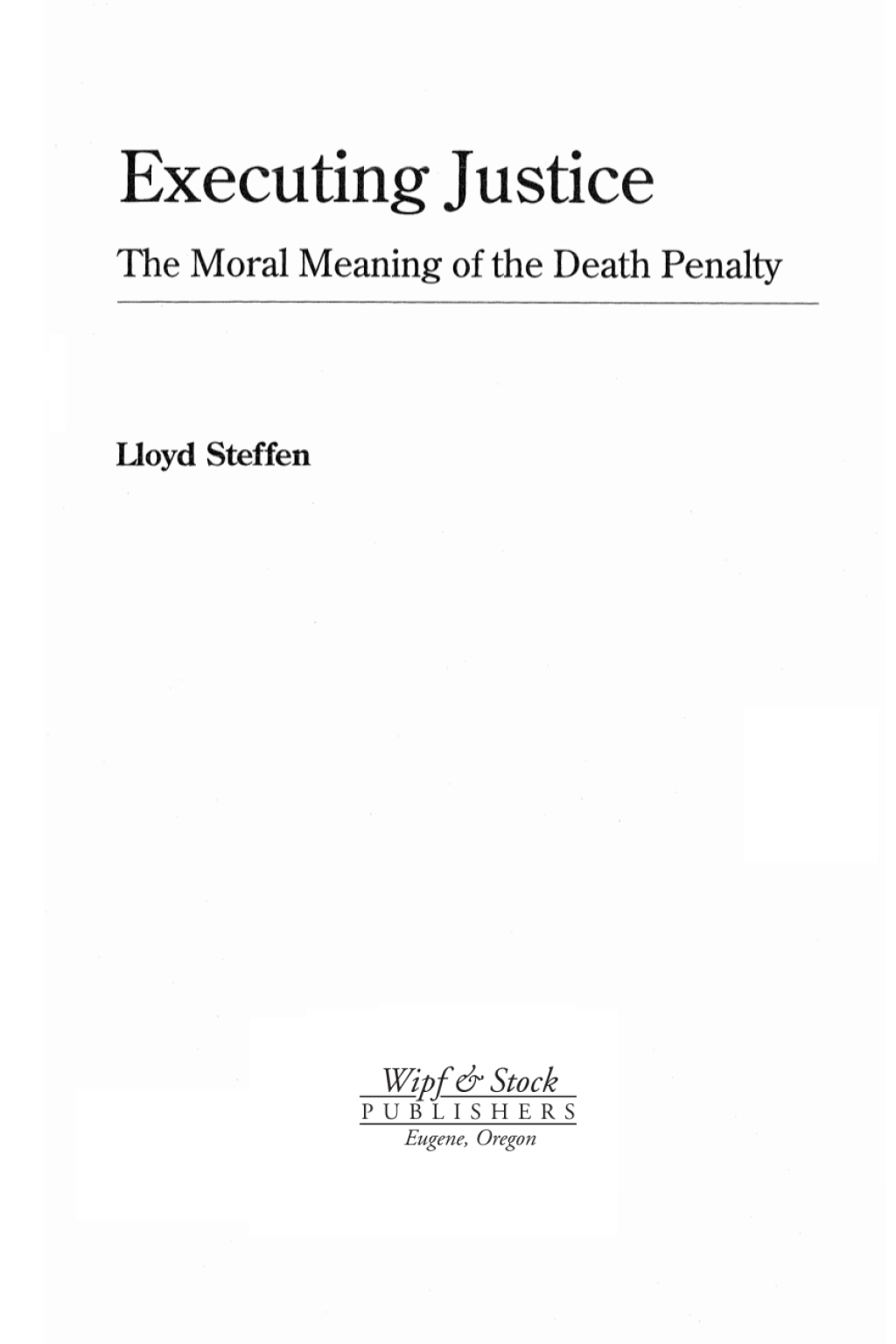 Executing Justice (eBook)