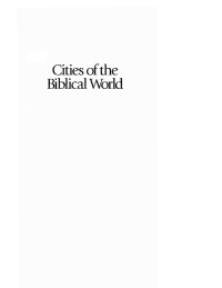 Cover image: Cities of the Biblical World 9781556351204