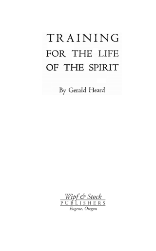 Imagen de portada: Training for the Life of the Spirit 9781556350955