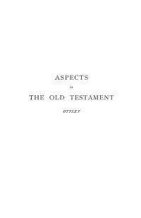 Imagen de portada: Aspects of the Old Testament 9781556351631