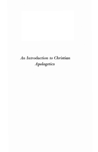 Cover image: An Introduction to Christian Apologetics 9781556352669