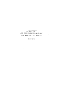 Imagen de portada: A History of the Mishnaic Law of Appointed Times, Part 1 9781556353604