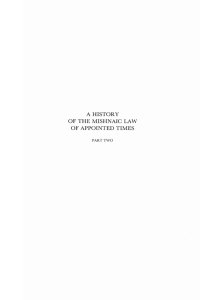 Cover image: A History of the Mishnaic Law of Appointed Times, Part 2 9781556353611