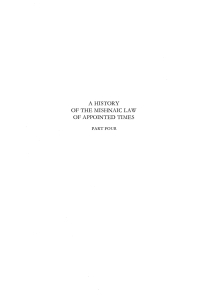 صورة الغلاف: A History of the Mishnaic Law of Appointed Times, Part 4 9781556353635