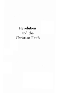Imagen de portada: Revolution and the Christian Faith 9781556353758