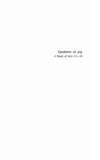 Cover image: Epidemic of Joy 9781556353864