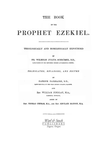 Cover image: The Book of the Prophet Ezekiel 9781556354076