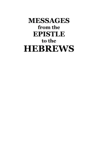 Cover image: Messages from the Epistle to the Hebrews 9781556354564