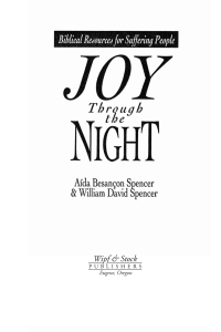 Cover image: Joy Through the Night 9781556355028