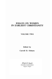 Cover image: Essays on Women in Earliest Christianity, Volume 2 9781556355417