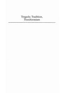 Cover image: Tragedy, Tradition, Transformism 9781556355479