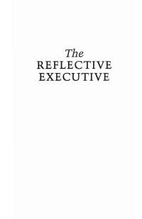 Cover image: The Reflective Executive 9781556356261