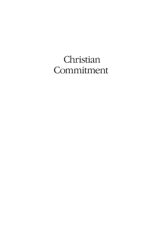 Imagen de portada: Christian Commitment 9781556356209
