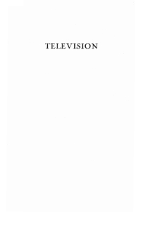 Cover image: Television 9781556356223