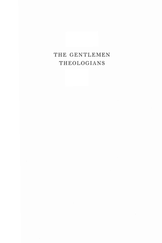 Cover image: The Gentlemen Theologians 9781556356278