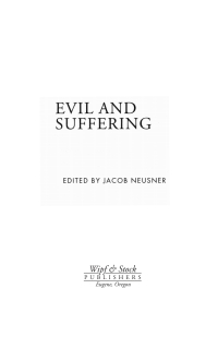 Cover image: Evil and Suffering 9781597525060