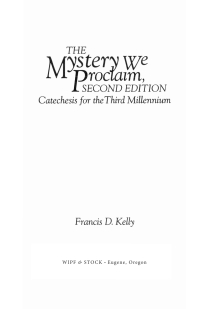 Cover image: The Mystery We Proclaim, Second Edition 9781556356841