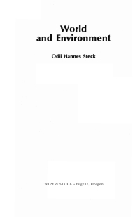 Cover image: World and Environment 9781556356872