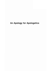 Imagen de portada: An Apology for Apologetics 9781556357312
