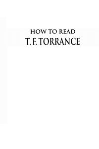 Cover image: How To Read T. F. Torrance 9781556357732