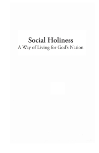 Imagen de portada: Social Holiness 9781556358487