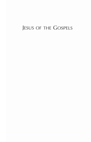 Titelbild: Jesus of the Gospels 9781556358517