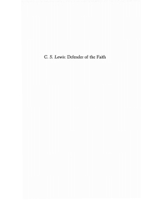 صورة الغلاف: C. S. Lewis: Defender of the Faith 9781556359224