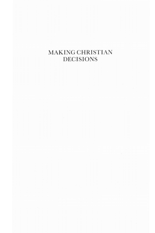 Imagen de portada: Making Christian Decisions 9781556359163