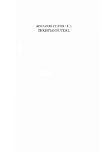 Cover image: Generosity and the Christian Future 9781556359187