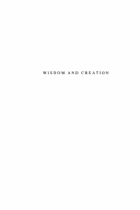 Cover image: Wisdom & Creation 9781606080221