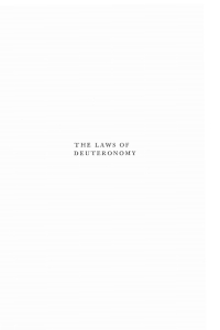 Cover image: The Laws of Deuteronomy 9781606080382